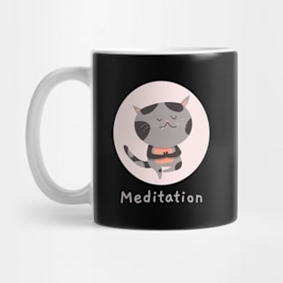 Cat Meditation Mug